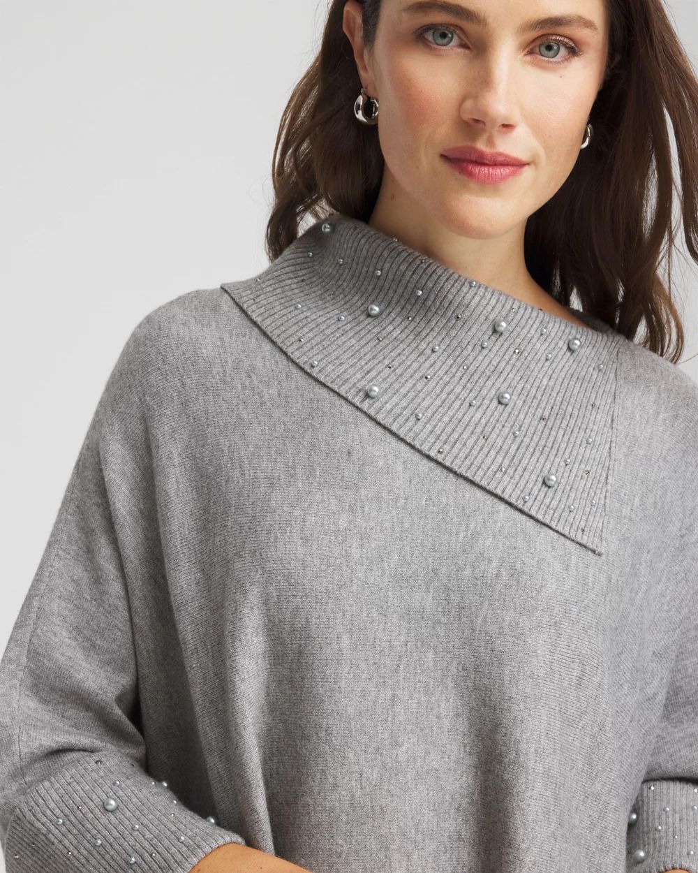 Embellished Sweater Poncho | Chico's